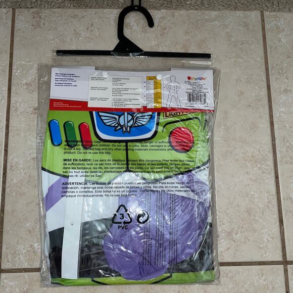 BOYS DISNEY BUZZ LIGHTYEAR TOY STORY HALLOWEEN COSTUME DRESS SIZE 4-6 NEW - Picture 5 of 5